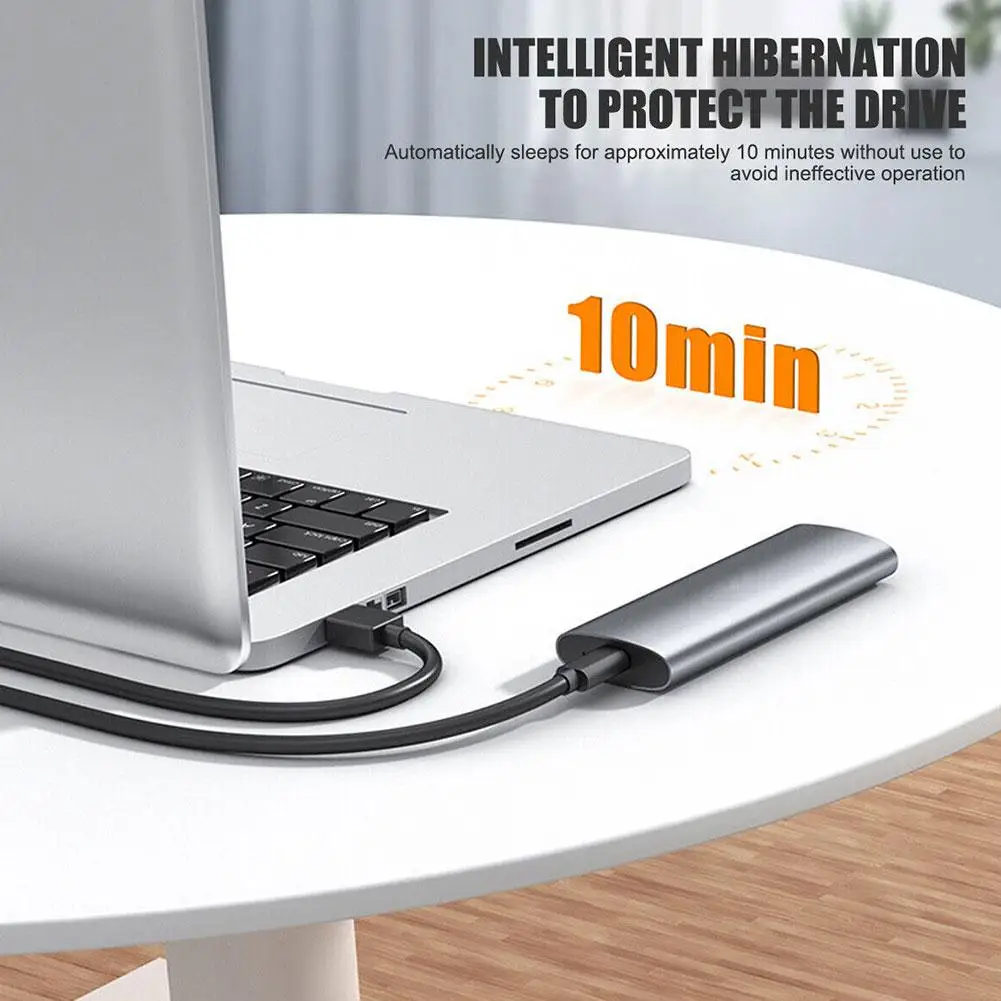 Адаптер M.2 SSD для NVME/NGFF, двойной протокол M.2 к USB Type C 3,1 дюйма, 10 Гбит/с, адаптер SSD для NVME PCIE NGFF SATA, корпус жесткого диска C6M3