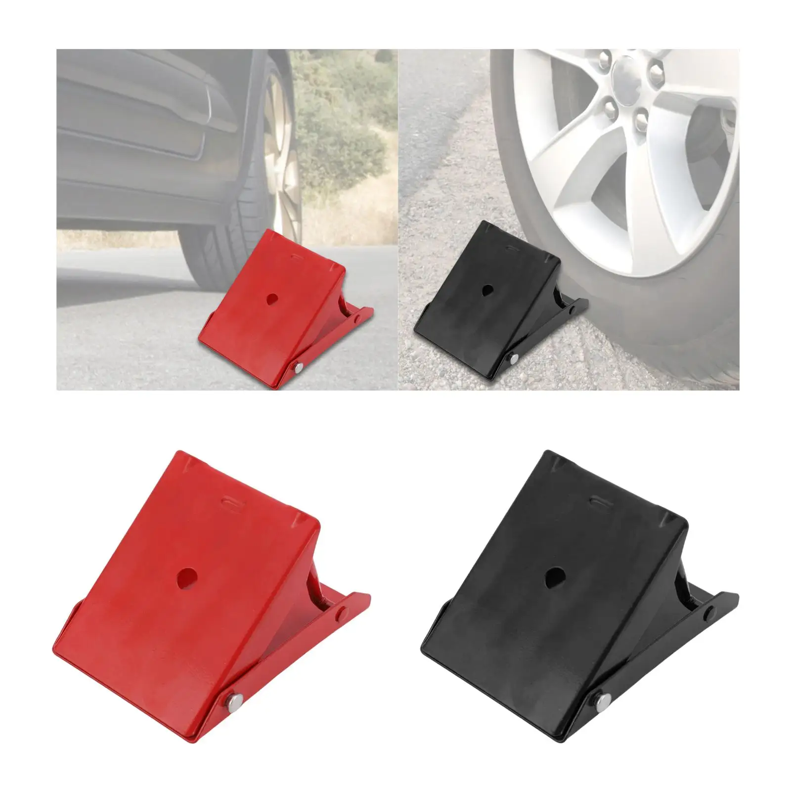 

Steel Wheel Chock Wheel Stopper Foldable Metal Wheels Chock Block for Automotive
