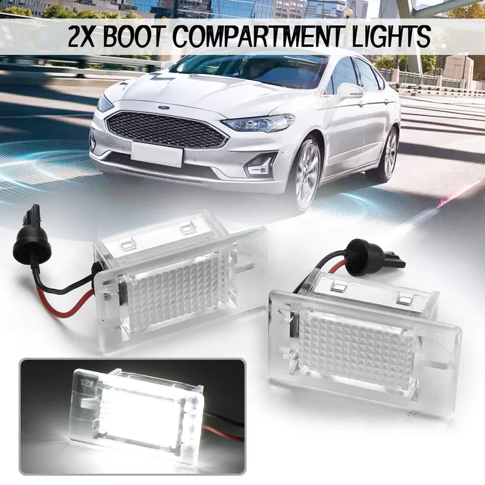 1PC/2PCS LED  Boot Trunk Luggage Compartment Light For Ford Focus B-Max C-MAX Escort Mondeo Galaxy Fiesta Esosport Transit Puma