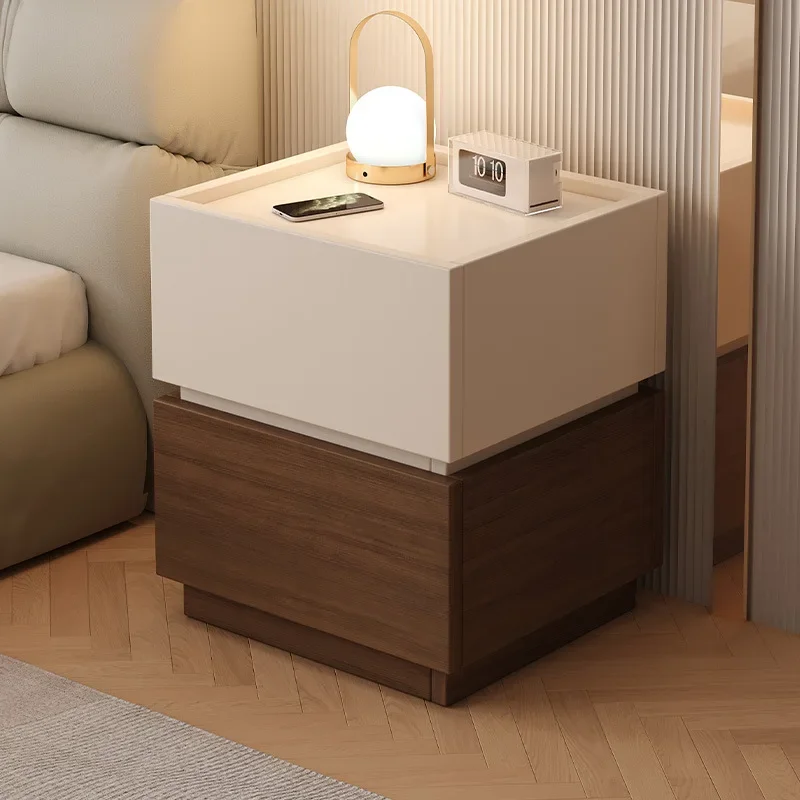 Bedside table Household Italian minimalist storage Free combination cabinet Sofa side Bedroom bedside
