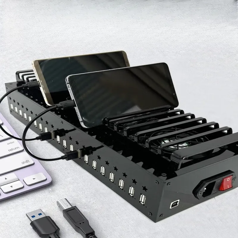 Android charging transfer matrix machine mobile phone holder game brick moving video