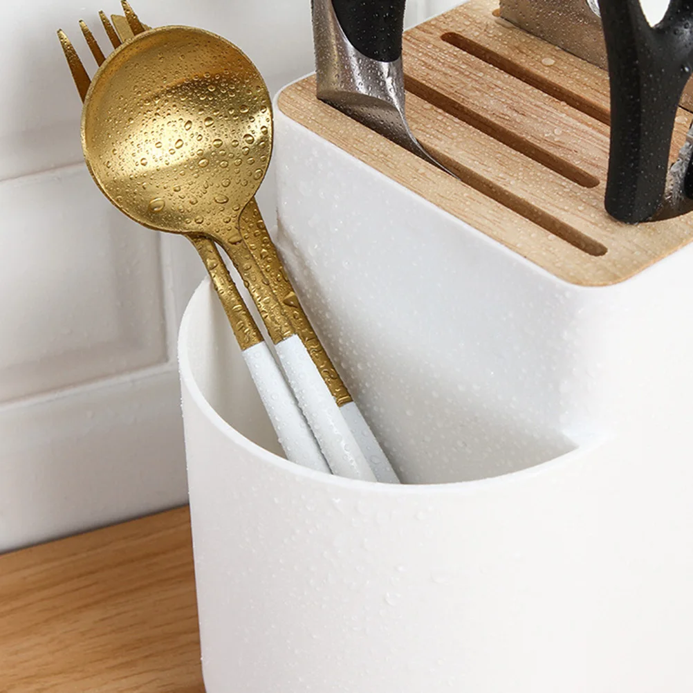 

Cutlery Storage Rack ganizer Easy Clean Kitchen Chopsticks Knife Sponge Drainage Ventilation Quality