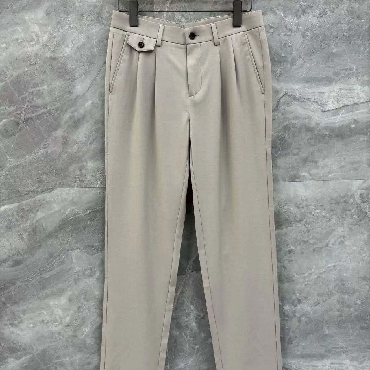 

Italian old money style BC business solid color men's casual pants