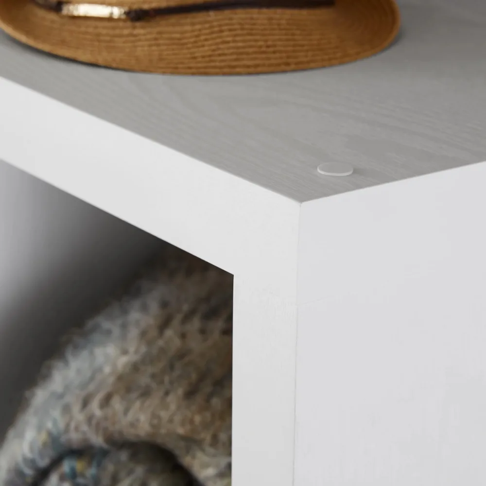 Organizer portaoggetti a 16 cubi, struttura bianca