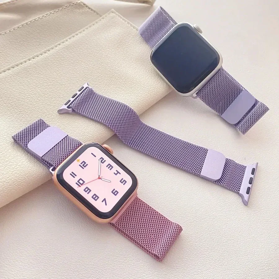 Milanese Loop Strap For Apple watch Band 45mm Ultra 2 49mm 44mm 40mm 41mm 42/38mm magic bracelet iWatch Series 9 8 7 6 5 se 4 3