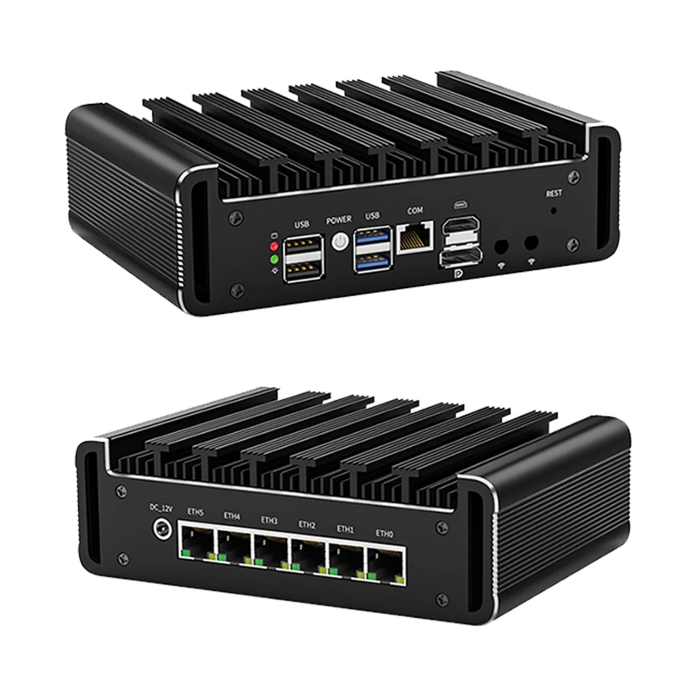 팬리스 미니 PC Pfsense 라우터, 나노 펜티엄 8505U 4x I226 닉스 방화벽 어플라이언스, Opnsense Vmware Exi Proxmox, i7 1165G7 i5, 2.5g