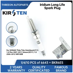 KIRSTEN Iridium Spark Plug for NISSAN Tiida Tida Hatchback(C11) 1.8 Flex 2007-2011 Saloon(SC11) 1.8 2006-2012 MR18DE KSP6643