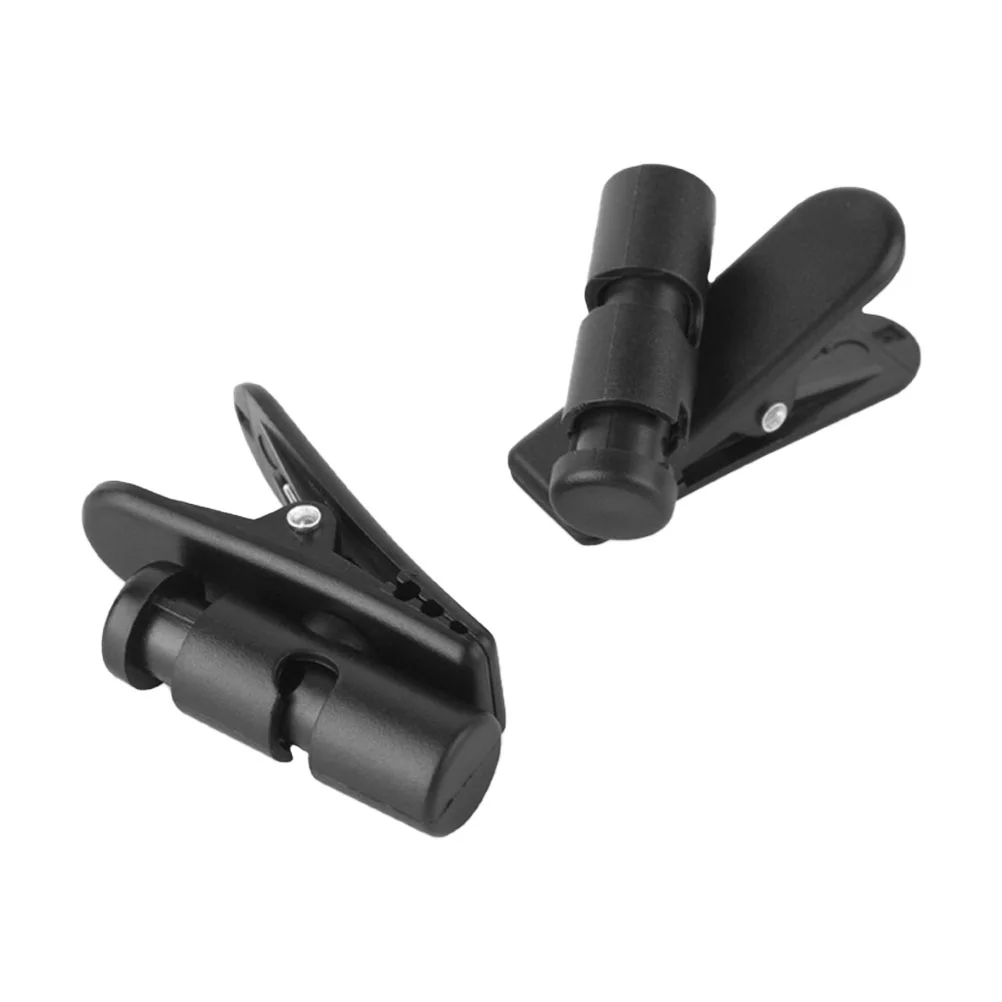 2 Pcs Headphone Cable Clip Headset Cord Clips ABS Earphone Holders Stand Wire Simple Microphones Clamps