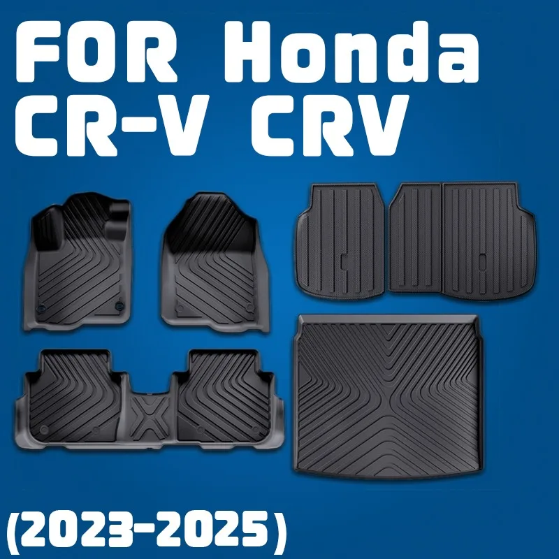 Коврики для Honda CR-V CRV 2023 2024, накладка на спинку багажника автомобиля, 3D TPE, водонепроницаемые защитные автоаксессуары, левый руль