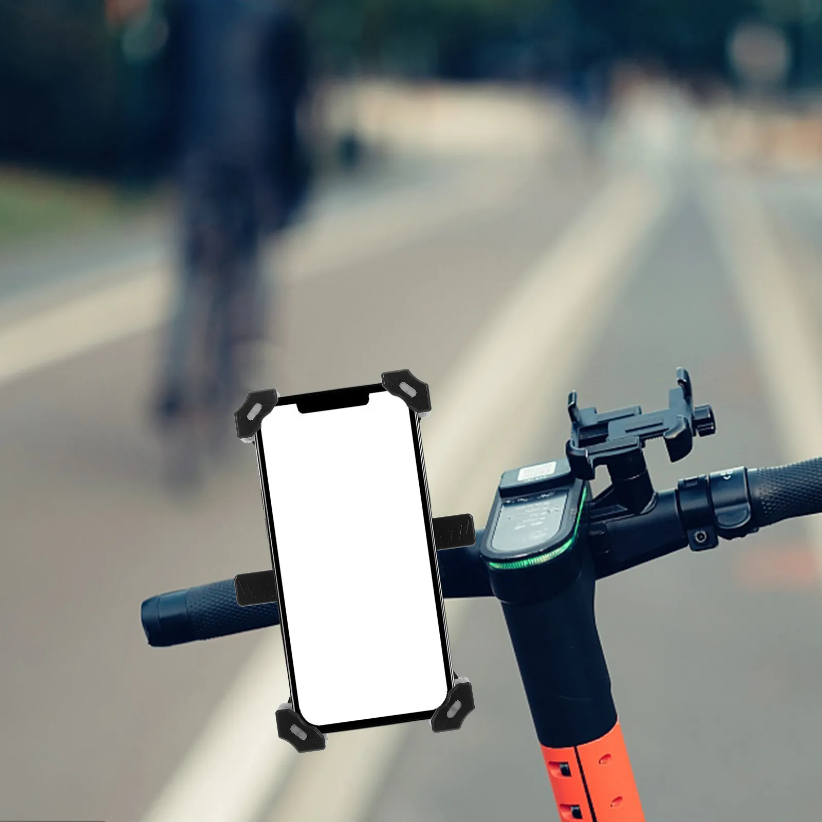

Motorcycle Phone Mount Heavy-Duty Sturdy Aluminum Alloy Bike Phone Holder for Handlebar Universal Fit Motorbike Electric Scooter