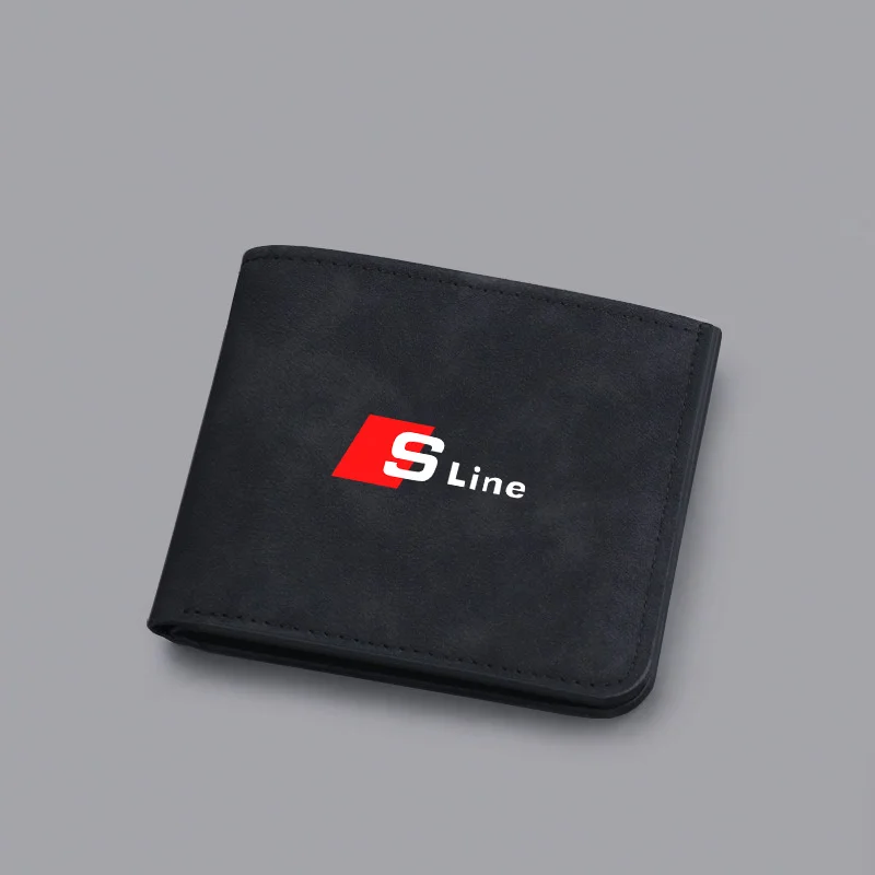 Car Logo Wallet Driving License Credit Card Storage Purses For Audi SLine A1 A2 A3 A5 A7 A8 Q1 Q2 Q5 Q6 Q7 Q8 TTS RS3 B8 Quattro