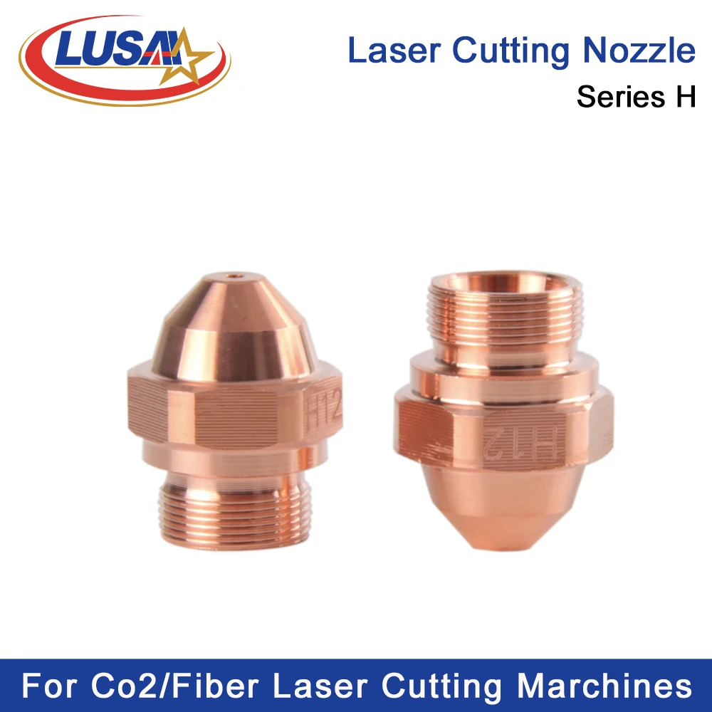 

LUSAI 10Pcs/Lot Laser Nozzles H Series Nozzles H10 3-01899 High Pressure H12 H15 H20 H25 Laser Cutting Machine