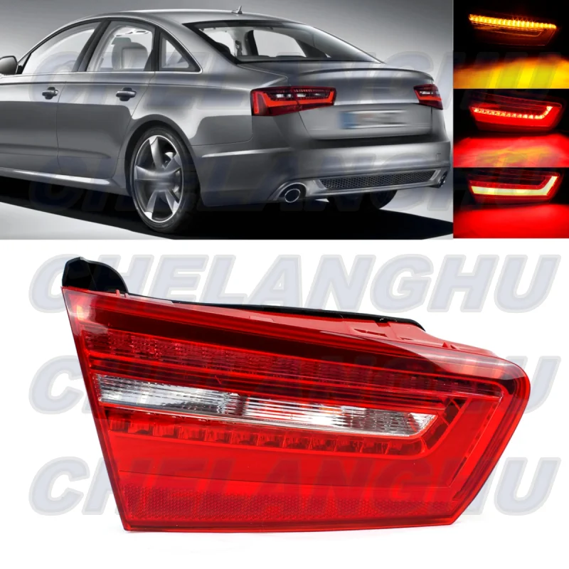 

For Audi A6 C7 A6L 2011 2012 2013 2014 Left Inner Side Tail Light Rear Brake Lamp With Bulbs Car accessories 4GD945093