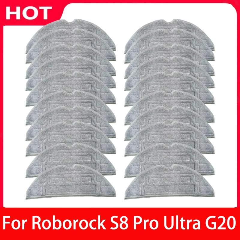 Aksesori kain pel bergetar antibakteri getaran ganda suku cadang untuk Roborock S8 Pro Ultra G20