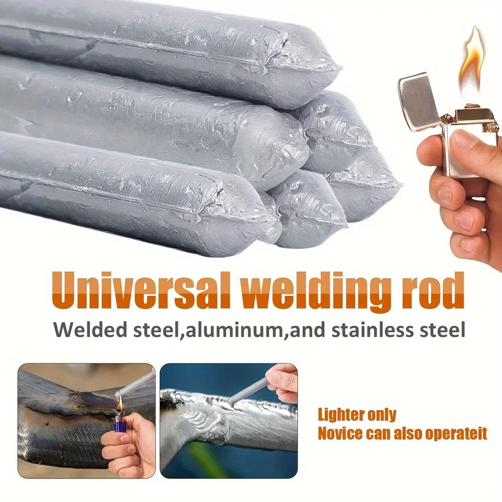 Low Temperature Welding Rods Easy Melt Welding Rods for Copper Iron Stainless Steel Soldering Aluminum Repairing Kits