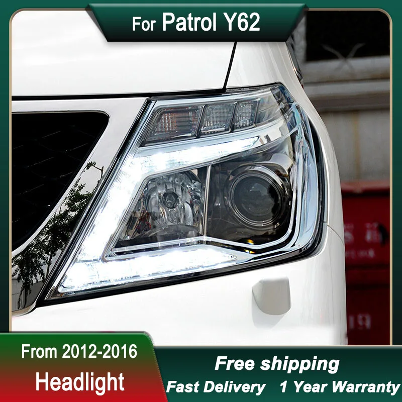 

Car Headlights For Patrol Y62 2012-2019 High Configure LED Head Lamp DRL Dynamic Signal Lamp Head Lamp Front light Assembly