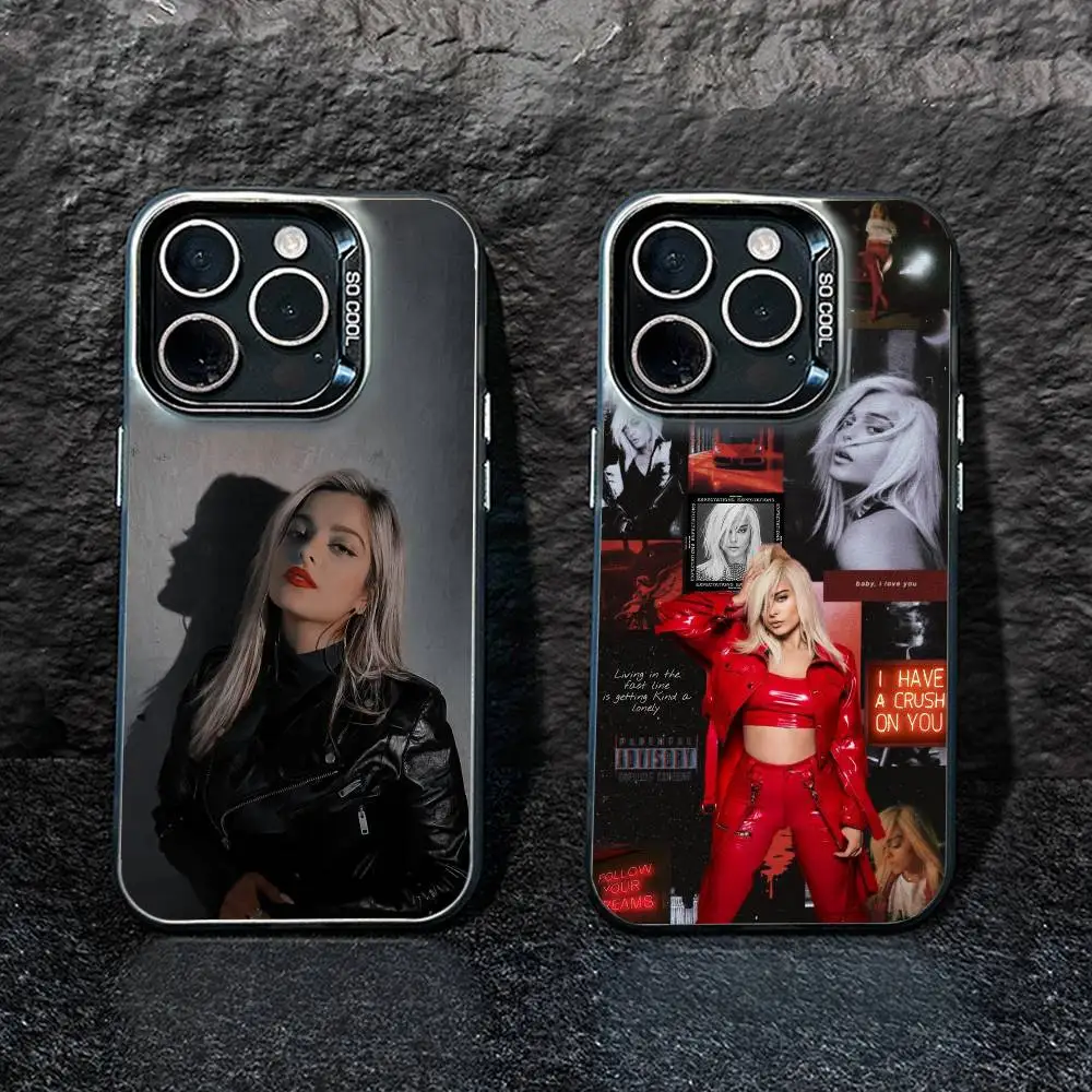 

Singer-Bebe R-Rexha Phone Case For iPhone17, 16,15,14,13,12 Pro Max Black Candy Matte Shockproof Cover