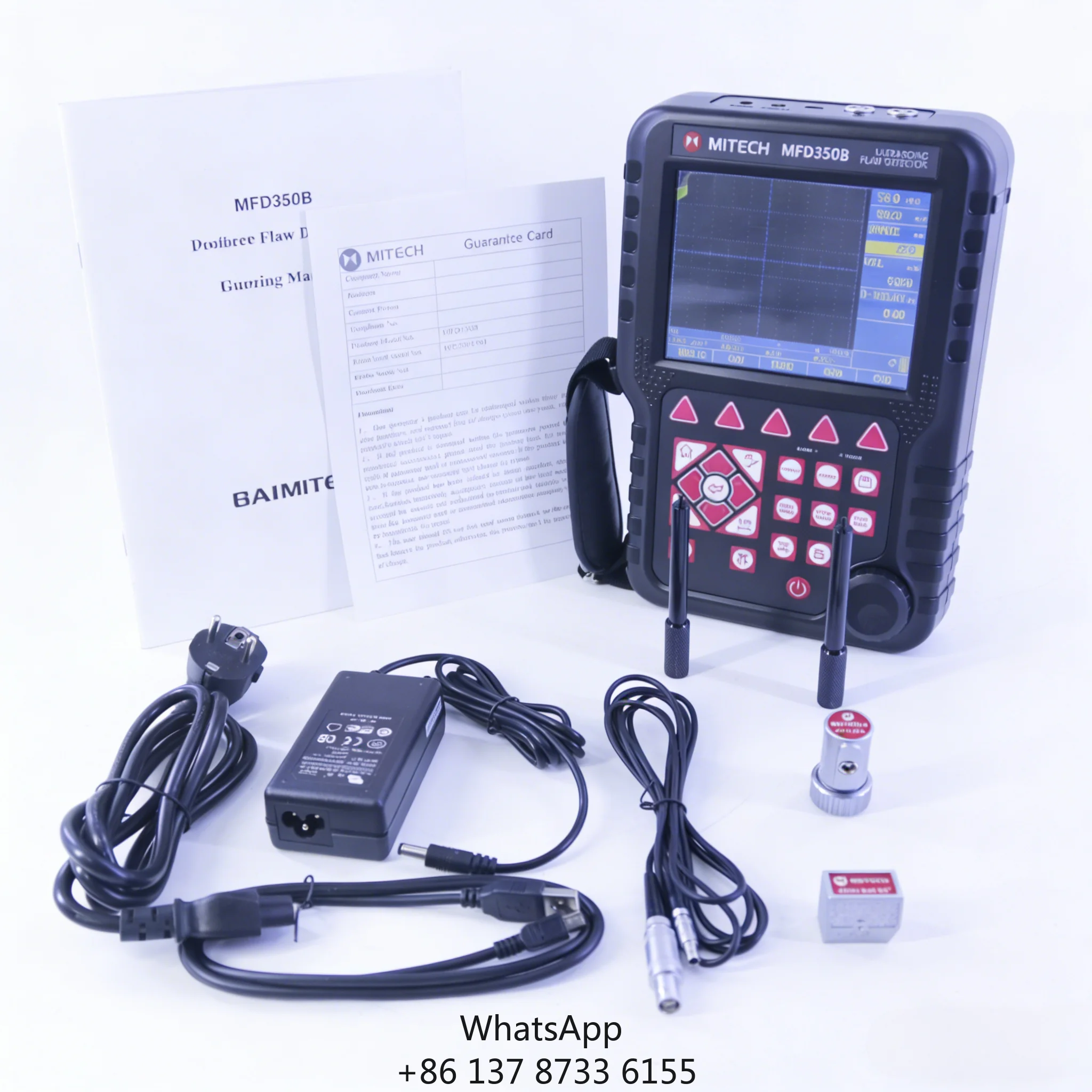 Mitech MFD350B Handheld Ultrasonic Flaw Detector 0-6000mm Measuring Range
