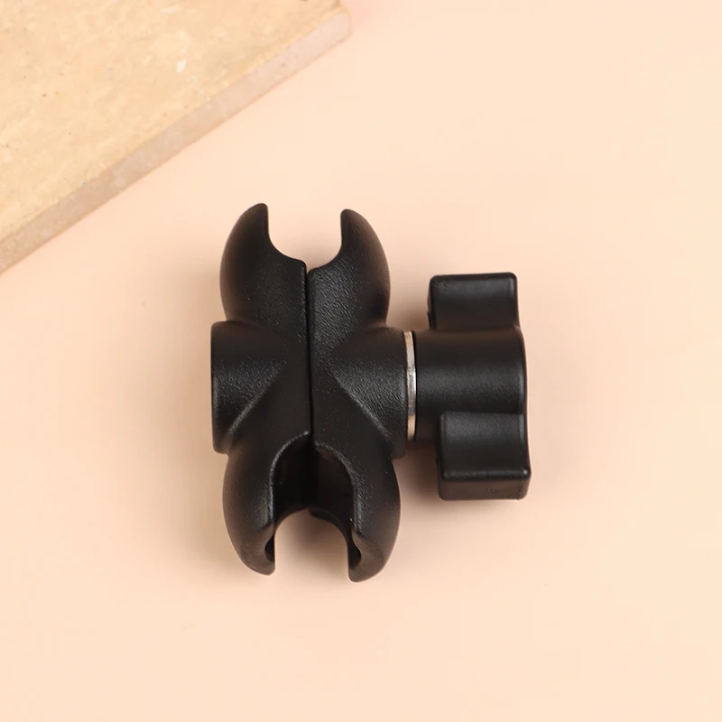 Morsetto di montaggio per supporto con testa a sfera con braccio a doppia presa in lega di alluminio da 5,5 cm per braccio di prolunga per fotocamera per bicicletta