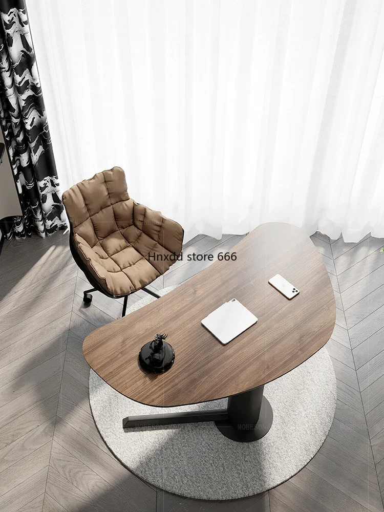 Italian minimalist home student bedroom creative special-shaped desk writing table