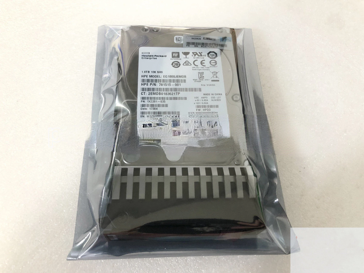 2.5' SAS 12G 10K 787649-001 J9F49A MSA2040 2050 1.8T Hard Disk Drive For  Server Original Brand new