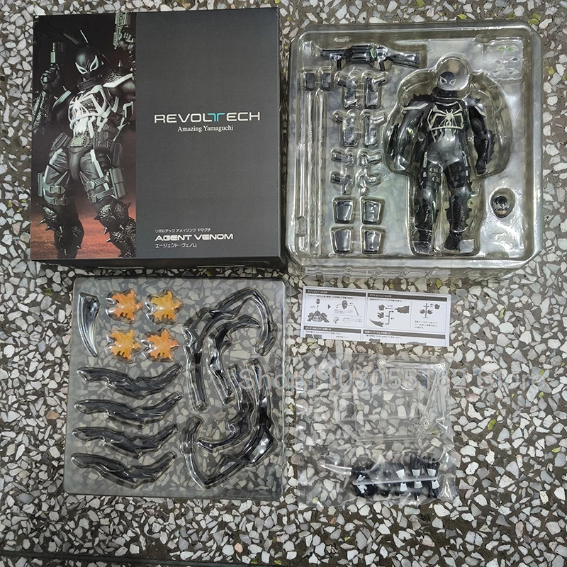 

Revoltech Amazing Yamaguchi Figures Agent Venom Action Figure Spider Man Venom Symbiotic Toys Anime Birthday Gift