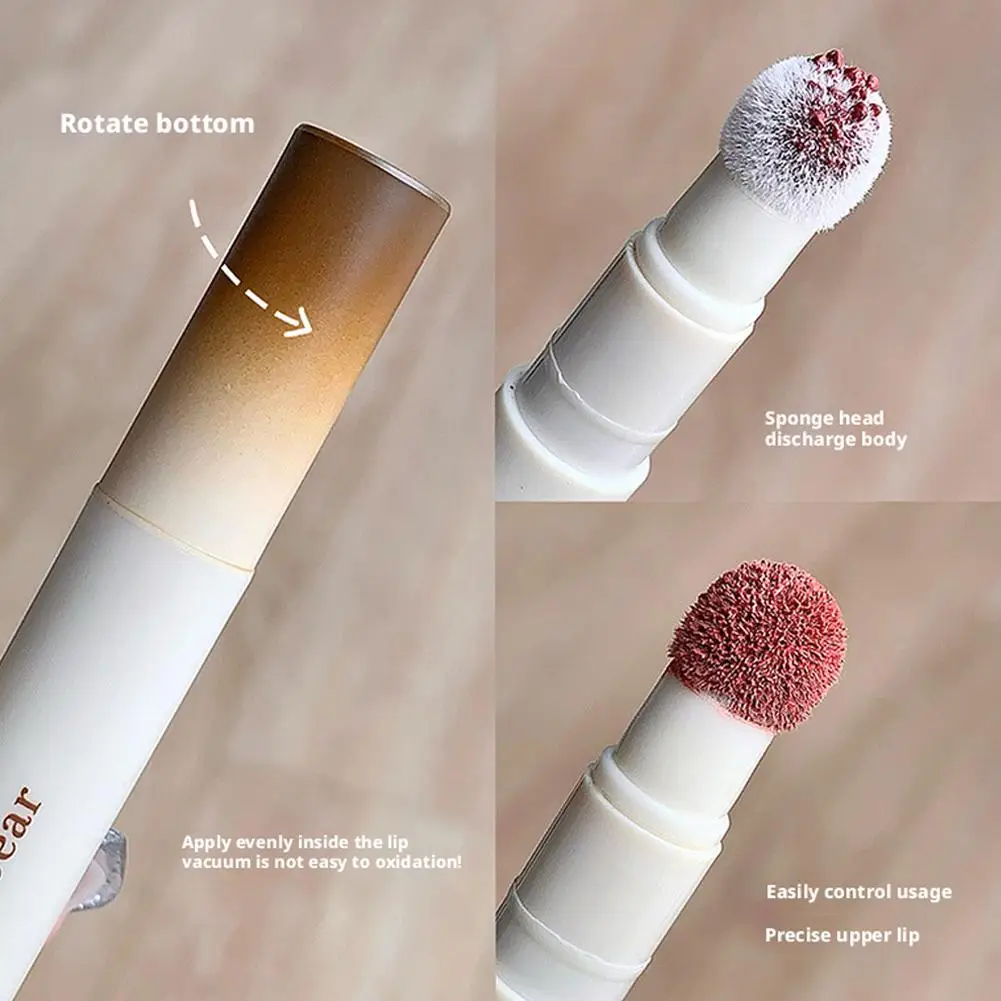 Venta al por mayor, crema en polvo para labios, niebla, cara, terciopelo, mate, hidratante, bálsamo labial cremoso, Natural, alto pigmento, barro labial resistente al agua