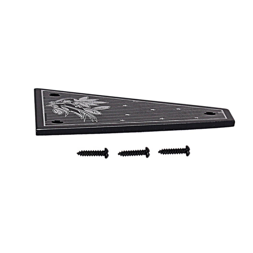 

Black Flower Triangle Iron Durable High Quality For Electric Glassy Tone Magnet Core Guitar Adjustment Iron Cover Guitar