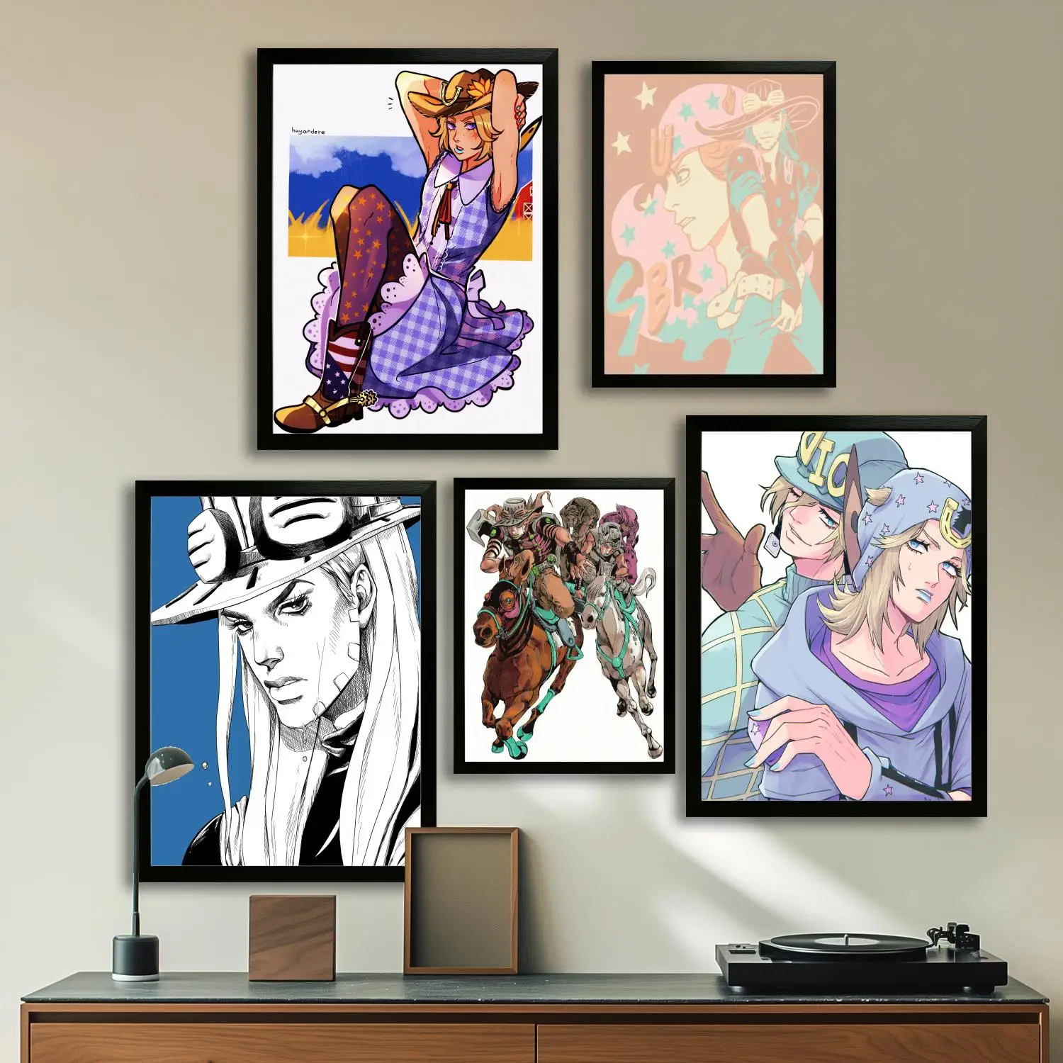 Jojo Steel Ball Run Canvas Art Плакат, Настенное искусство, Картинный принт, Современная семья, Декор спальни, Плакаты, Декоративная живопись