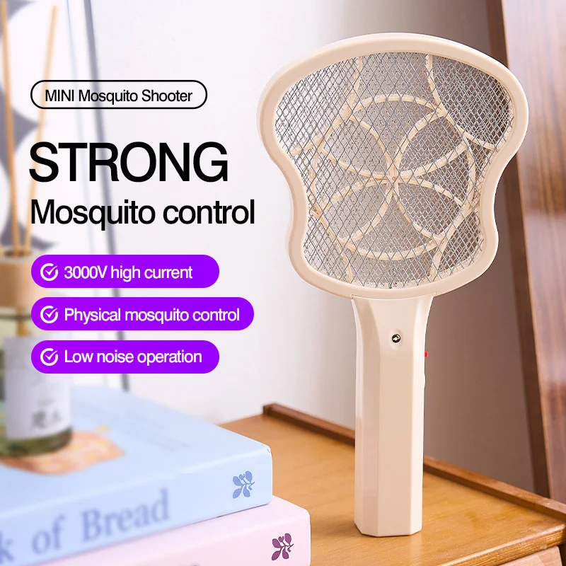 

Mini Handheld Electric Mosquito Swatter AA Battery Powered Portable Electric Mosquito Swatter Ideal For Both Home And Vehicle