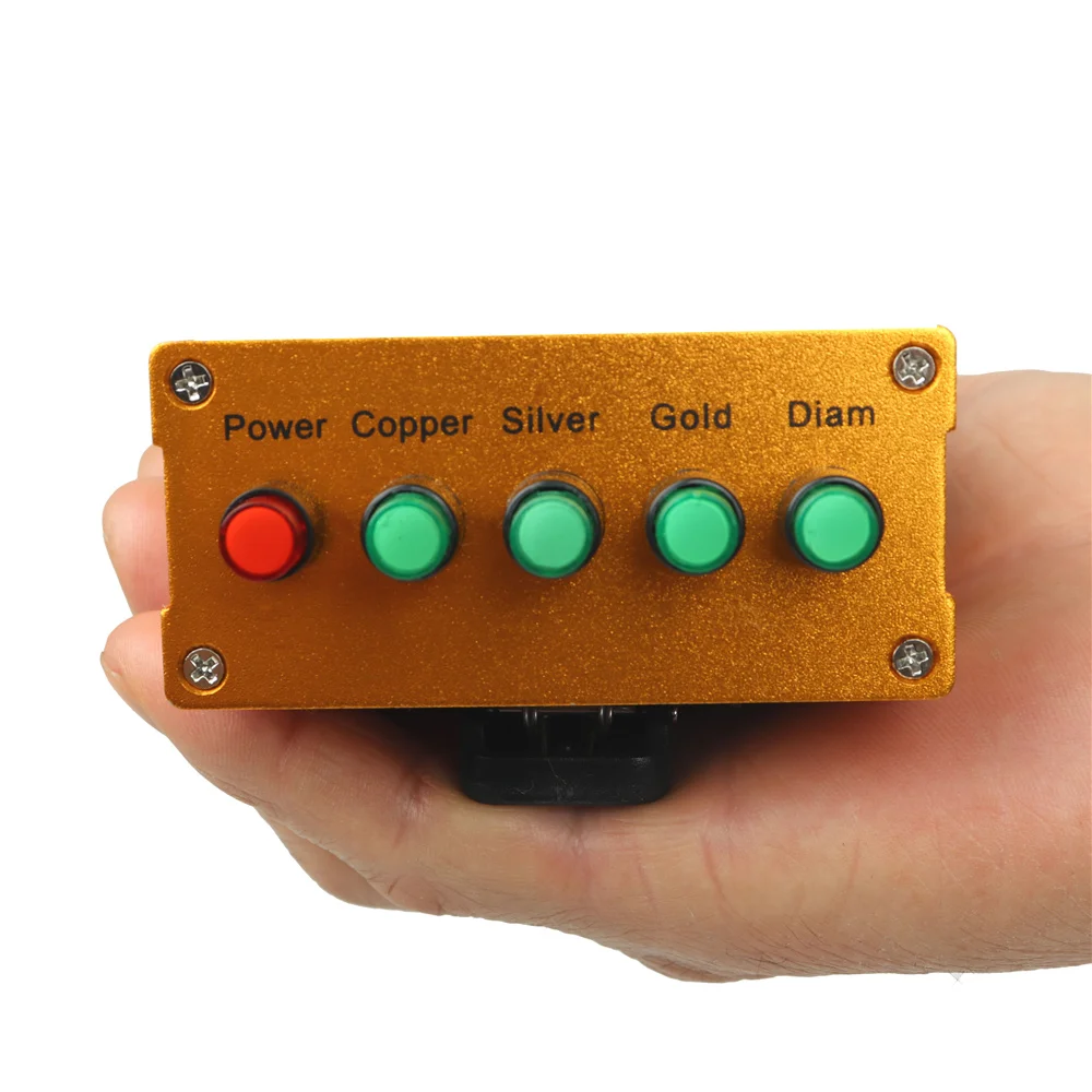 Real aks poderoso 6 attena subterrânea gem detector de diamante longo alcance ouro prata cobre busca buscador caçador tesouro varredura