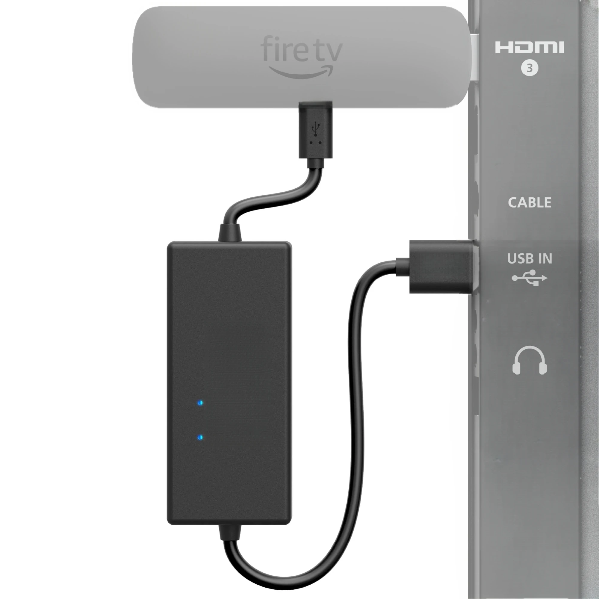 

Power Cable Adapter for Amazon Fire TV Stick, Power Fire TV Stick Directly from TV USB Port (Eliminates the Need for AC Adapter)