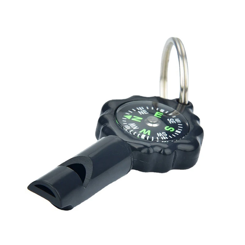 Dual Function Whistle and Compass Survival Tool for Outdoor Kayaking