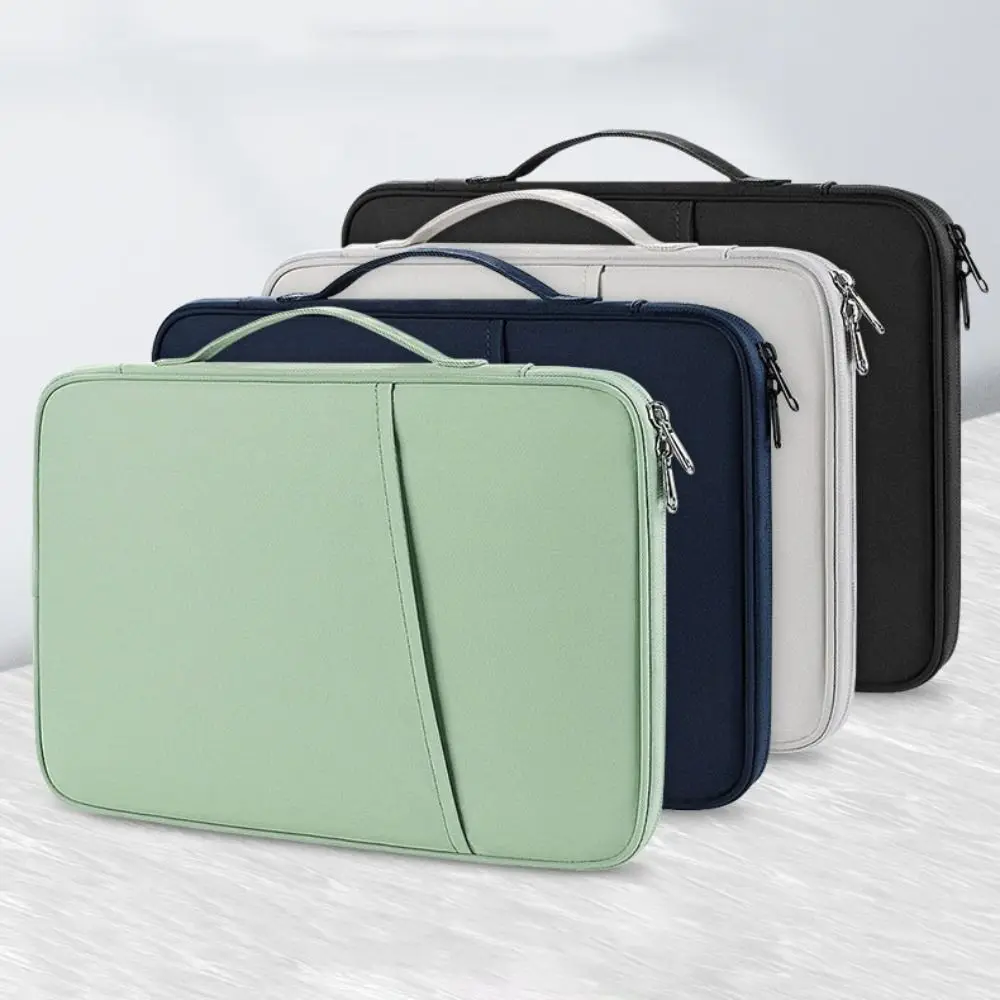 مع مقبض حقائب الكمبيوتر المحمول المحمولة للماء خفيفة الوزن حقيبة كمبيوتر محمول متعددة الطبقات مادة لينة كم الكمبيوتر المحمول #6