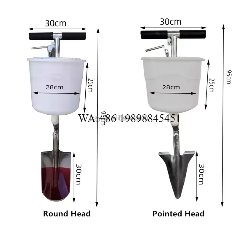 WMWMNU for Farm Multifunction Fruit Tree Ground Hand Fertilizer Device Tool Small Manual Fertilizing Applicator