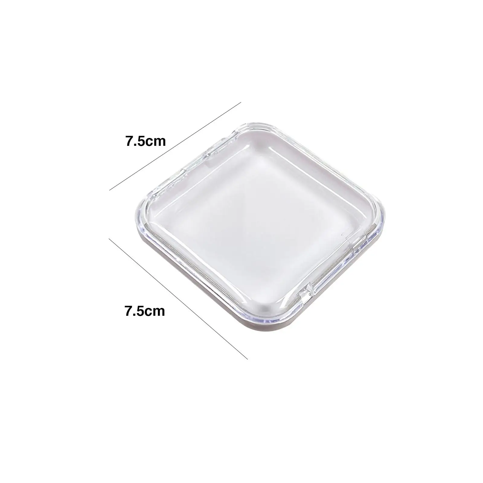 Boîtes de rangement en acrylique pour ongles, presse, emballage, 10 pièces