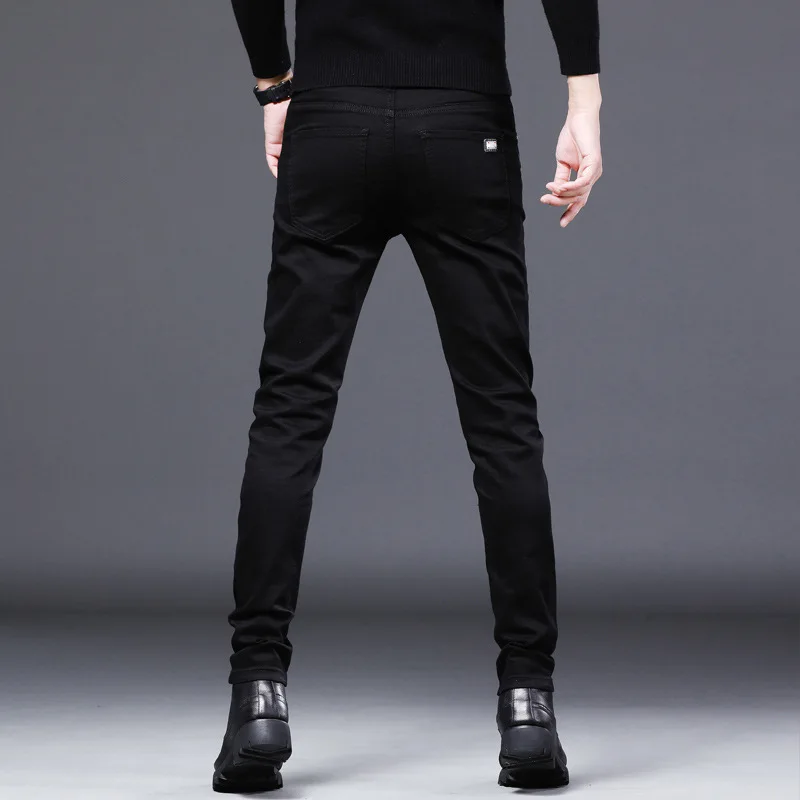 2022 Fashion Winter and Autumn High Quality Casual Mens Cotton Jeans Pants  Men Jeans Pants Slim Fit