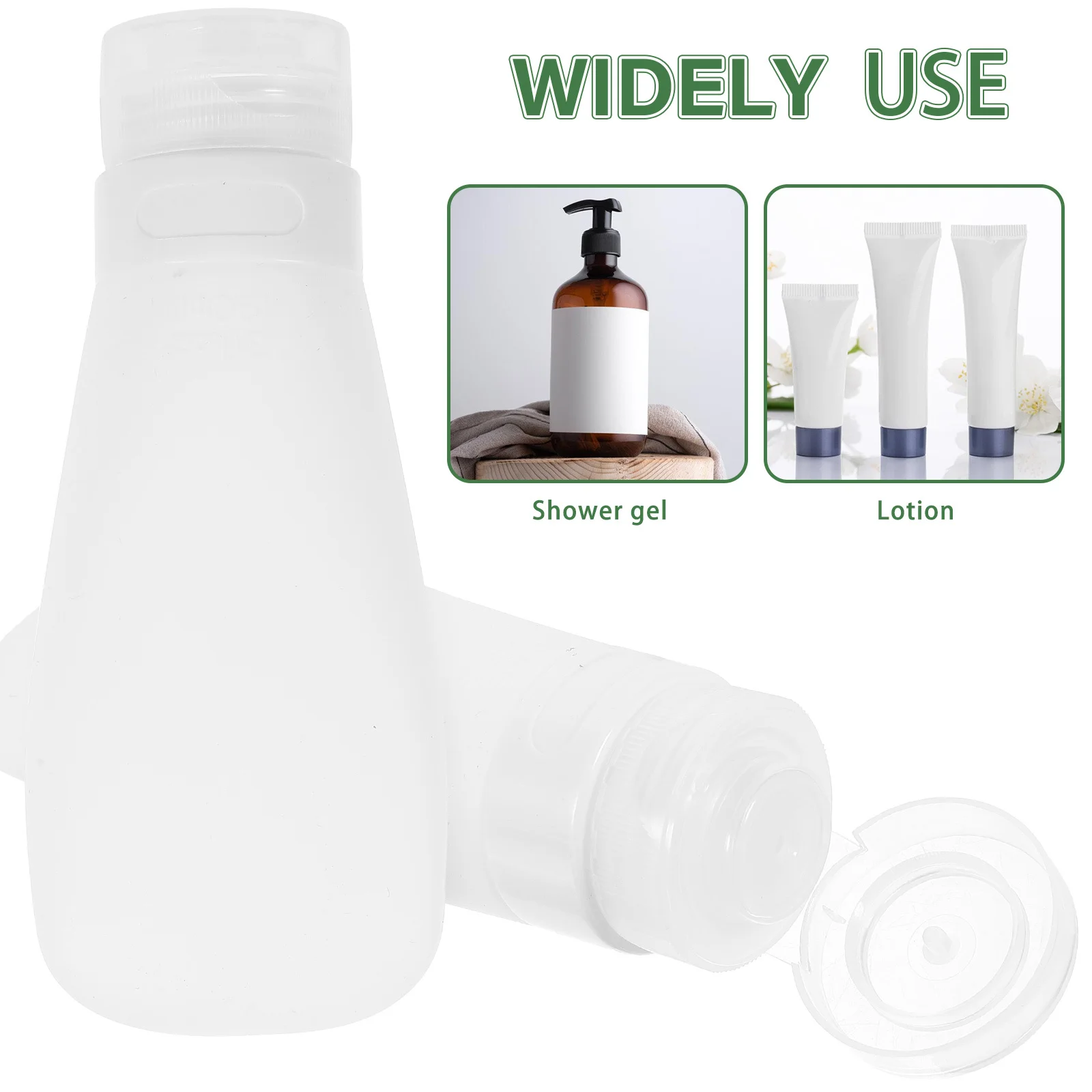Silicone Travel Bottles 90Ml Leakproof Refillable Bottles For Shampoo Lotion Makeup Remover Portable Toiletry
