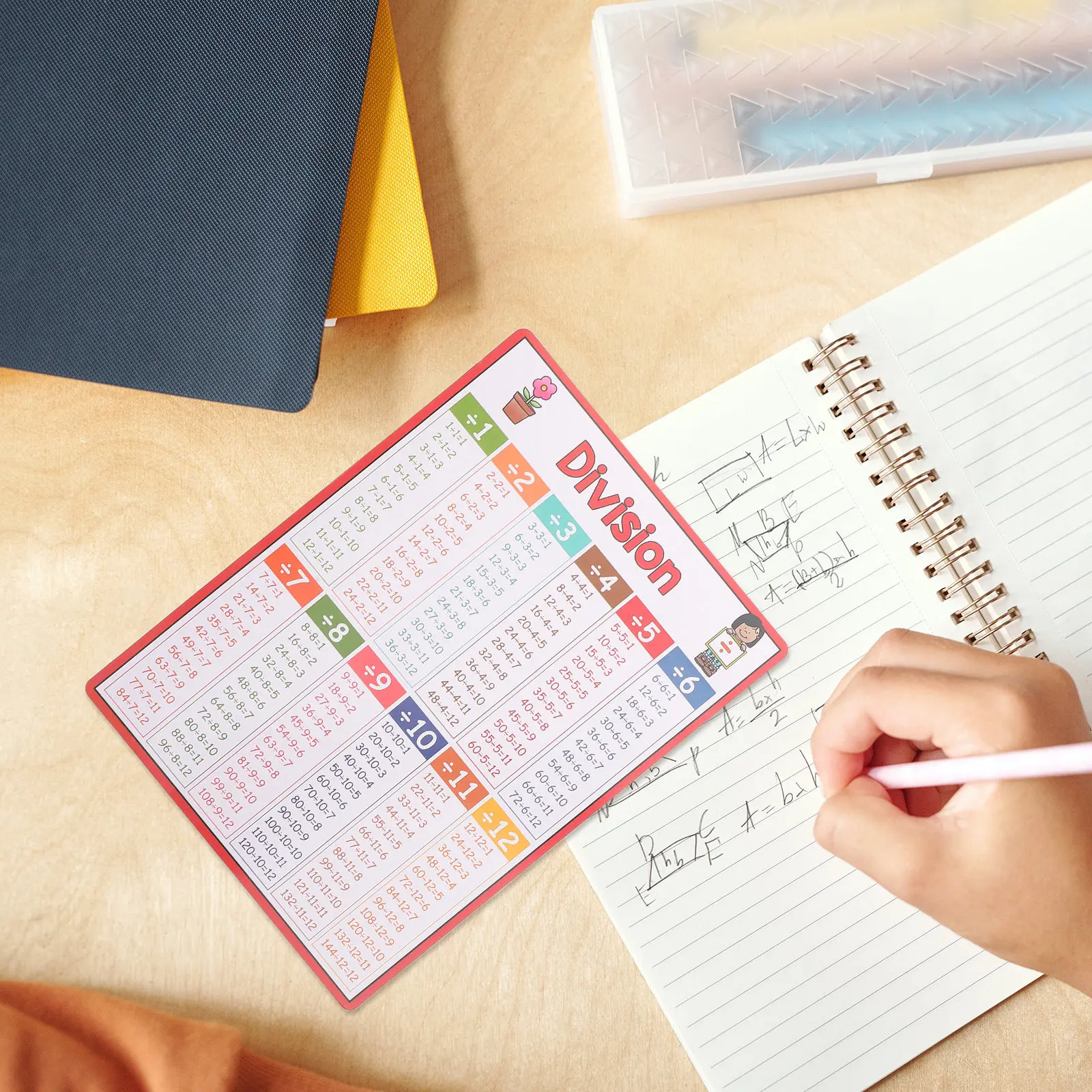 

Набор из 8 плакатов для изучения математики: комплексные таблицы сложения, вычитания, умножения и деления, обучающие пособия для дома