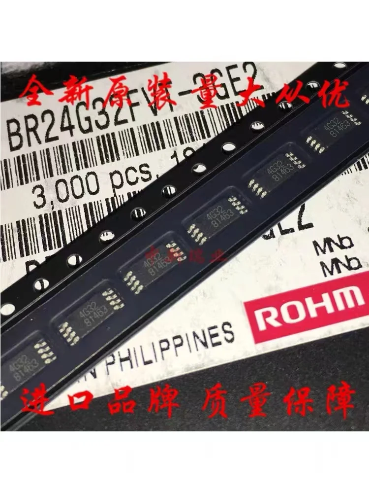 10Pcs 100% New Original BR24G08FVT-3GE2 4G08 BR24G32FVT-3GE2 4G32 TSSOP-8