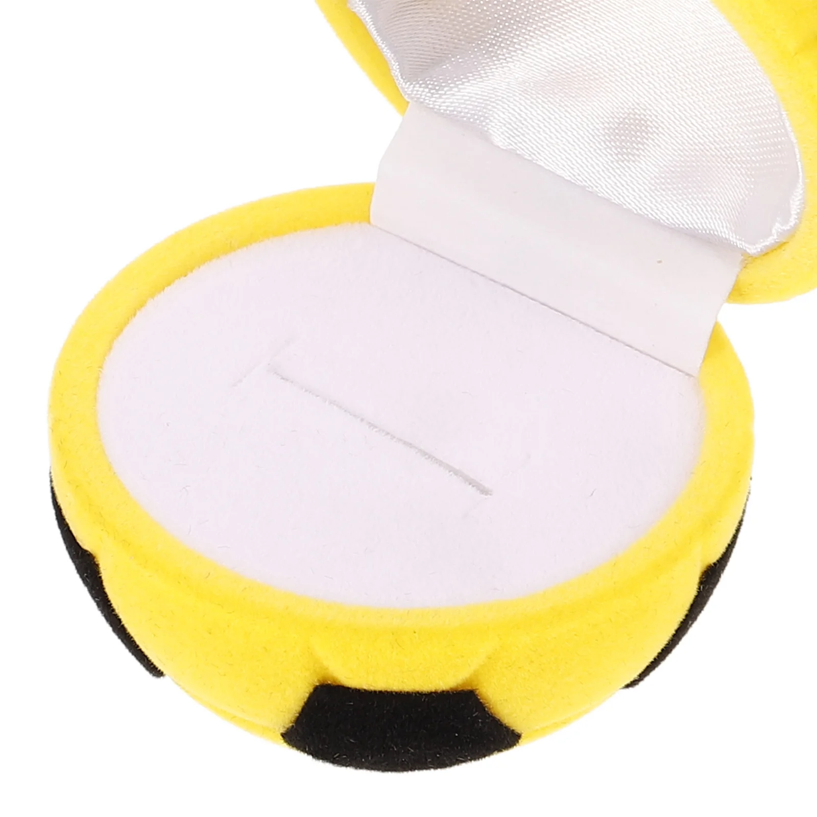 

2pcs Ring Box Cute Football Shape Small Jewelry Storage Case For Proposal Wedding Engagement Earring Organizer Travel Essentials