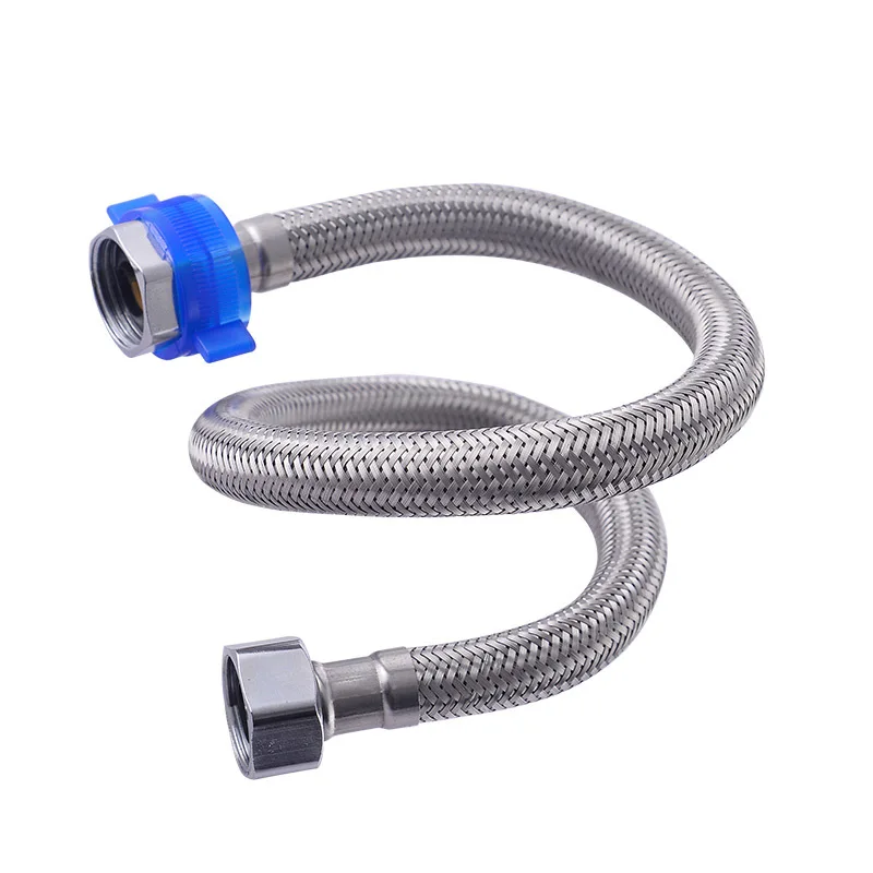 

40cm Bathroom Faucet Toilet Hose Stainless Steel Corrugated Pipe Heater Connector Plumbing Supply Hose Water Tube G1/2 Interface