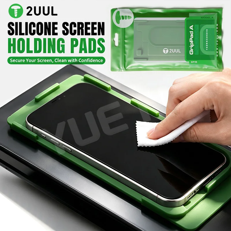 2UUL GripPad A B Non Slip Silicone Fixing Holding Pad Protective Mat for Mobile Phone LCD Screen Cleaning Repair Phone Tools