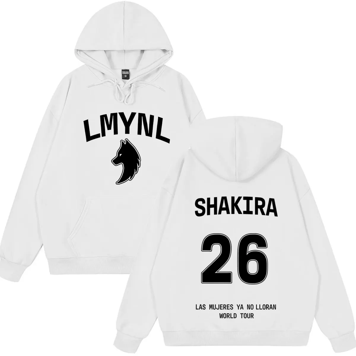 Shakira Las Mujeres Ya No Lloran 2026 Tour Print Hoodie Men Women Fashion Sweatshirt Casual Loose Harajuku Street Pullover Tops