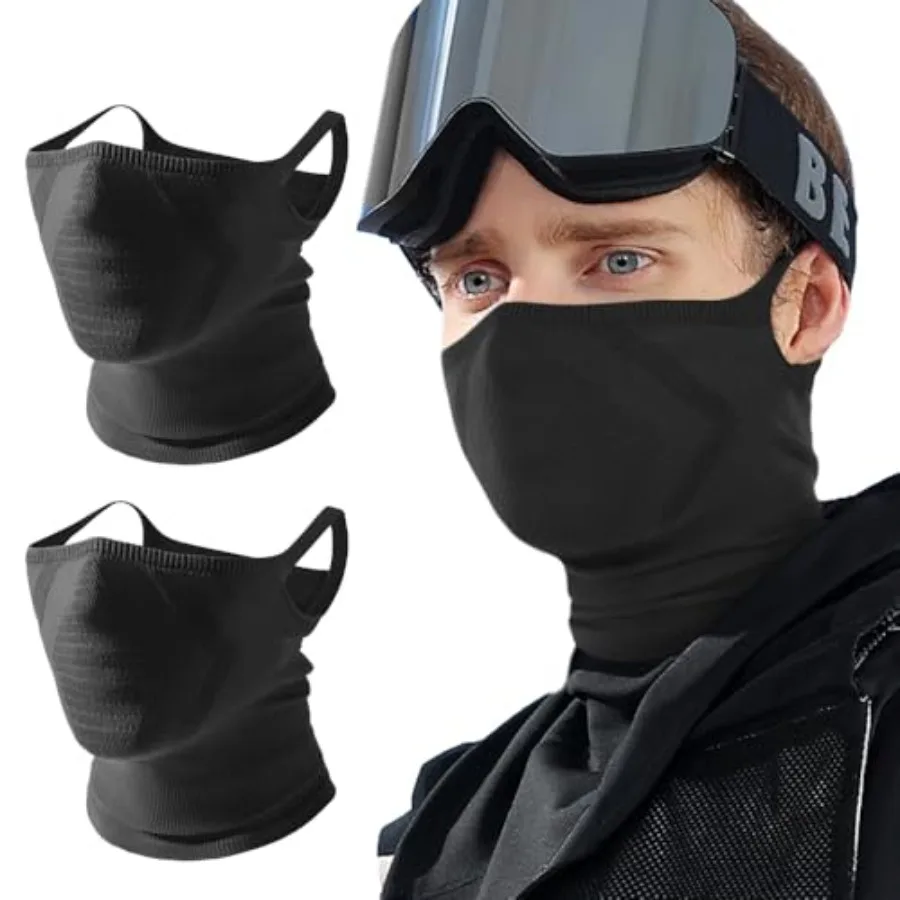 

WTACTFUL 2-Pack Half Face Mask for Motorcycle Cycling - Comfortable, Windproof and Perfect for Outdoor Activities