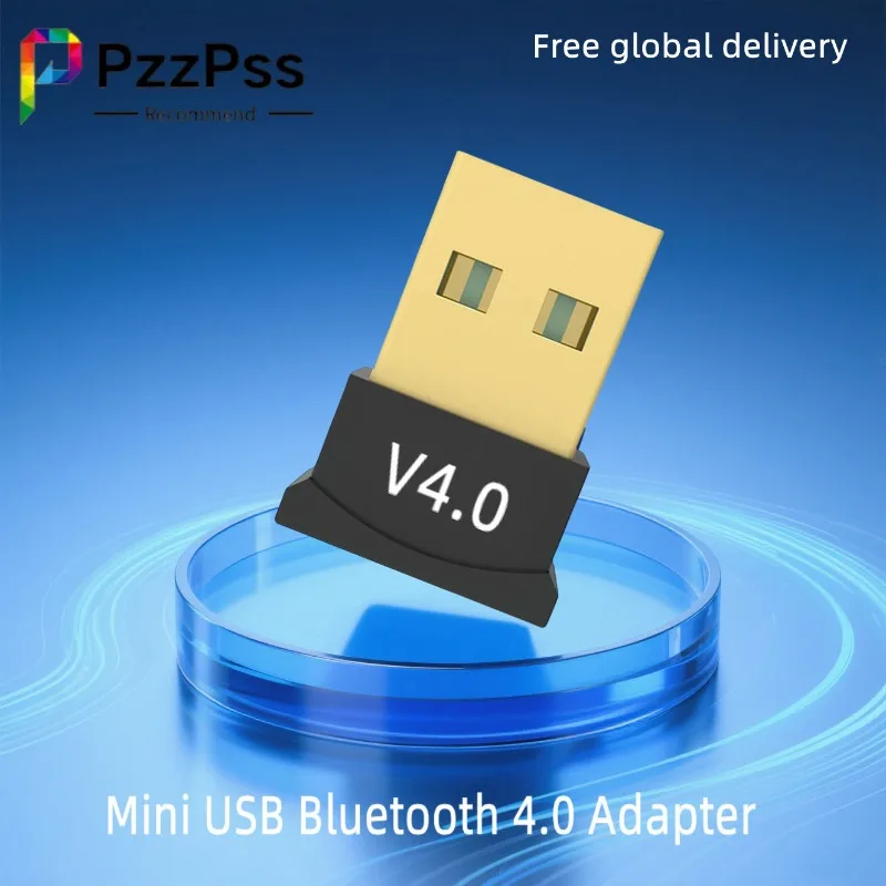 

Mini USB Bluetooth 4.0 Adapter Wireless Dongle Compatible V 4.0 USB 2.0 Transmitter Audio Receiver for Computer Laptop Windows