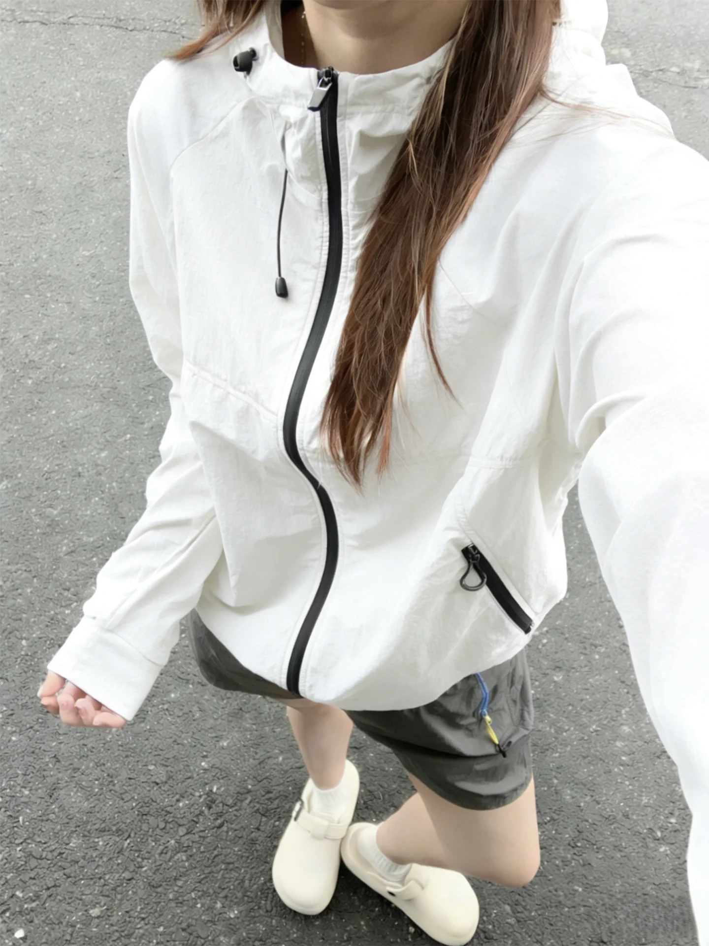 

Millet White Functional Style Summer Thin Outdoor UV Protection Cycling Clothes Coat for Men And Women Casual Fashion Sunscre...
