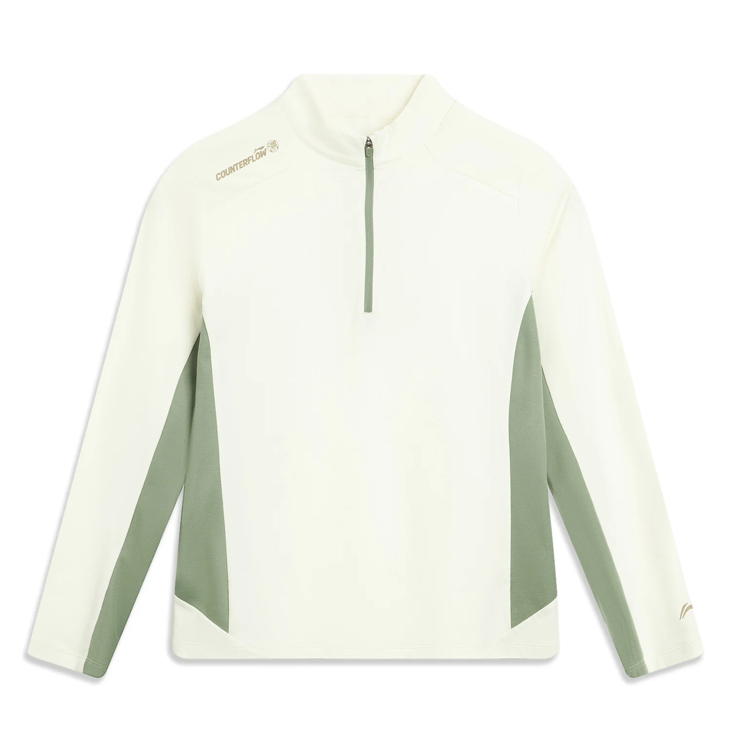 تي شيرت LI-Ning للسيدات للاستخدام الخارجي LN UV PROOF [UPF 50+] مقاس عادي من البوليستر LN ببطانة جافة وأكمام طويلة تي شيرت ATLV208