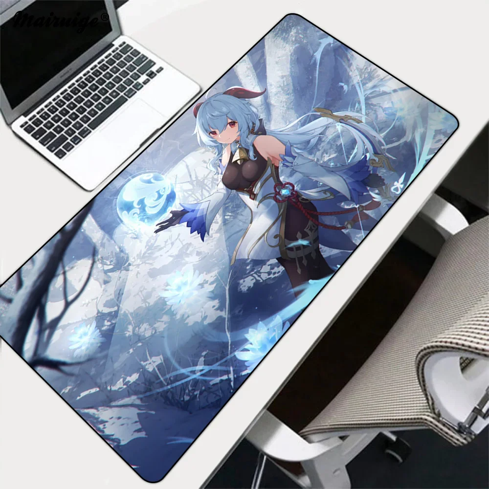 

Mouepad Rgb Ganyu Xxl Mouse Mat Computer Accessories Mouse Support Playmat Table Mat Desk Pad Gamer Table for Pc Gaming Pad
