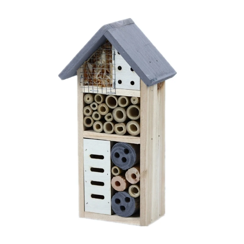 Outdoor Insect Habitat Insect Hotel Natural Hanging Shelter for Garden Honeybees Nesting Drop Shipping